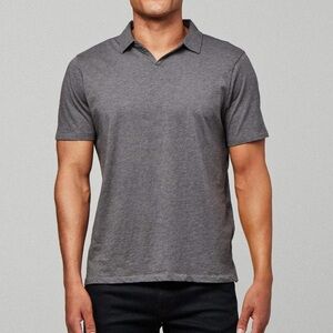 Naadam Polo Men’s Gray Clipper Cotton Cashmere Polo Sz M GUC - READ